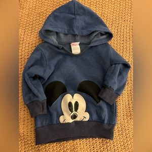 Mickey Mouse hoodie with ears. Size 18 months. Worn once.